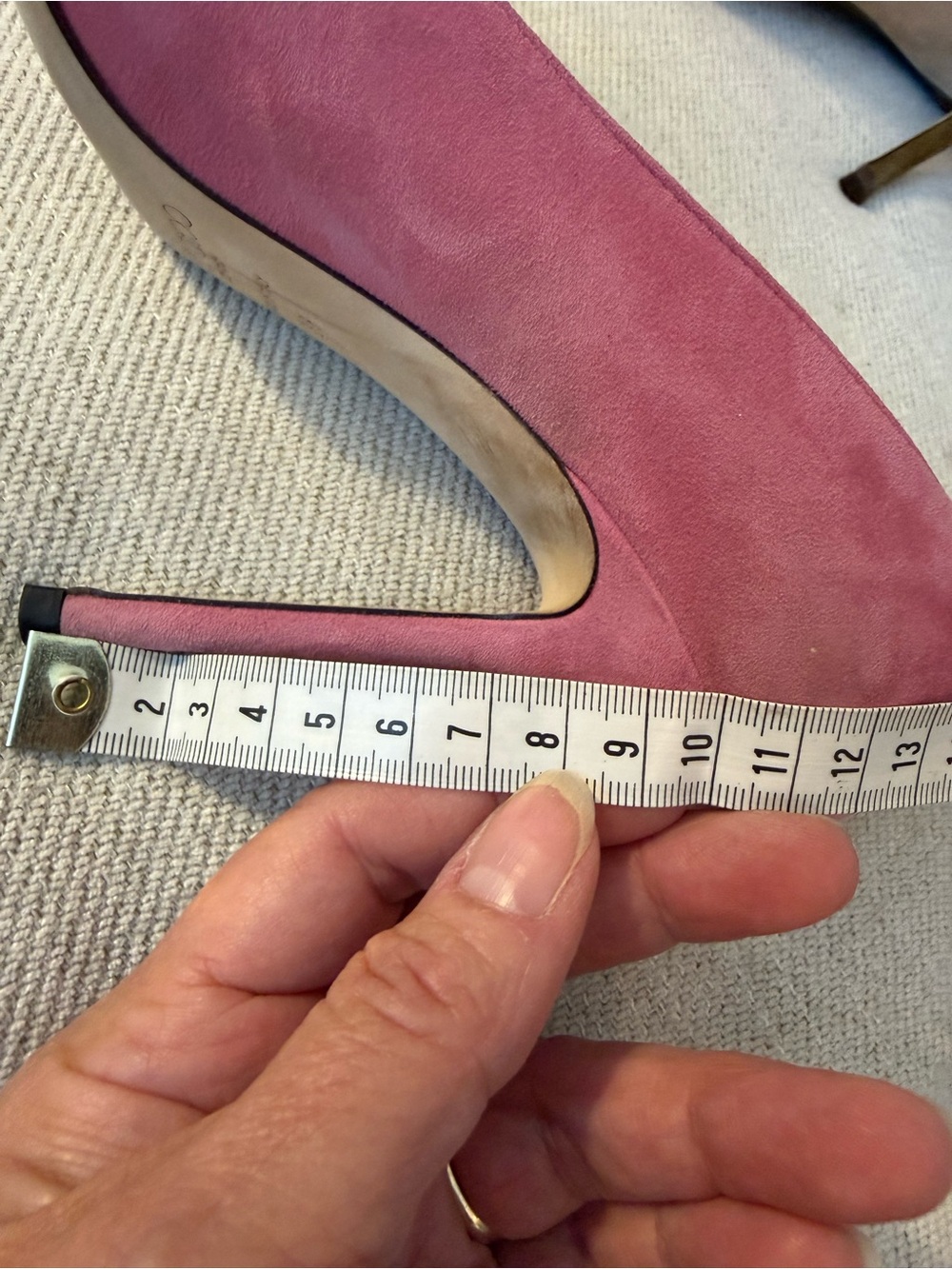 Jimmy Choo Pink Suede Pointed Toe Heels - Picture 6 of 7